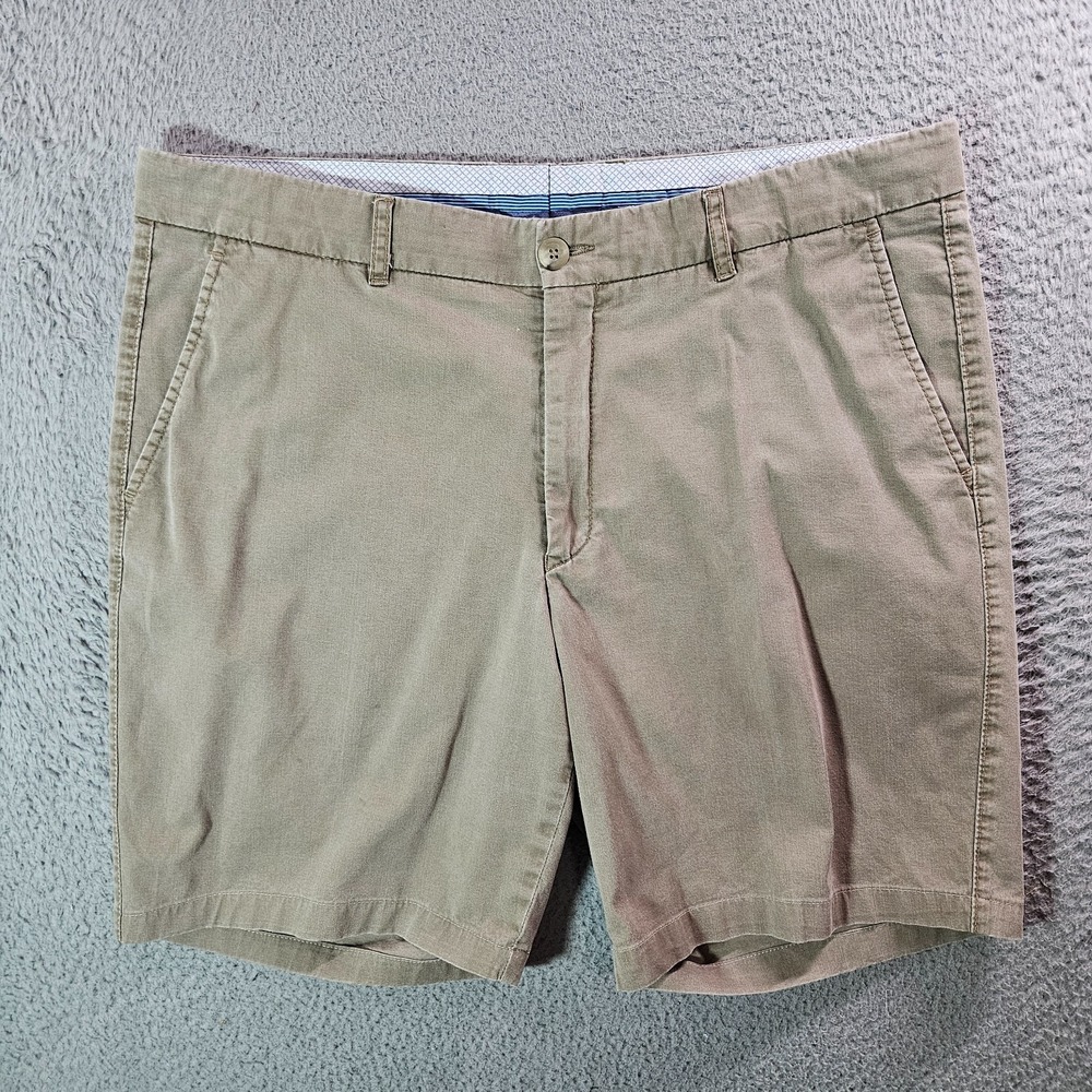 Ballin Chino Shorts Men 36 x 8 Flat‎ Front Pima Cotton Khaki